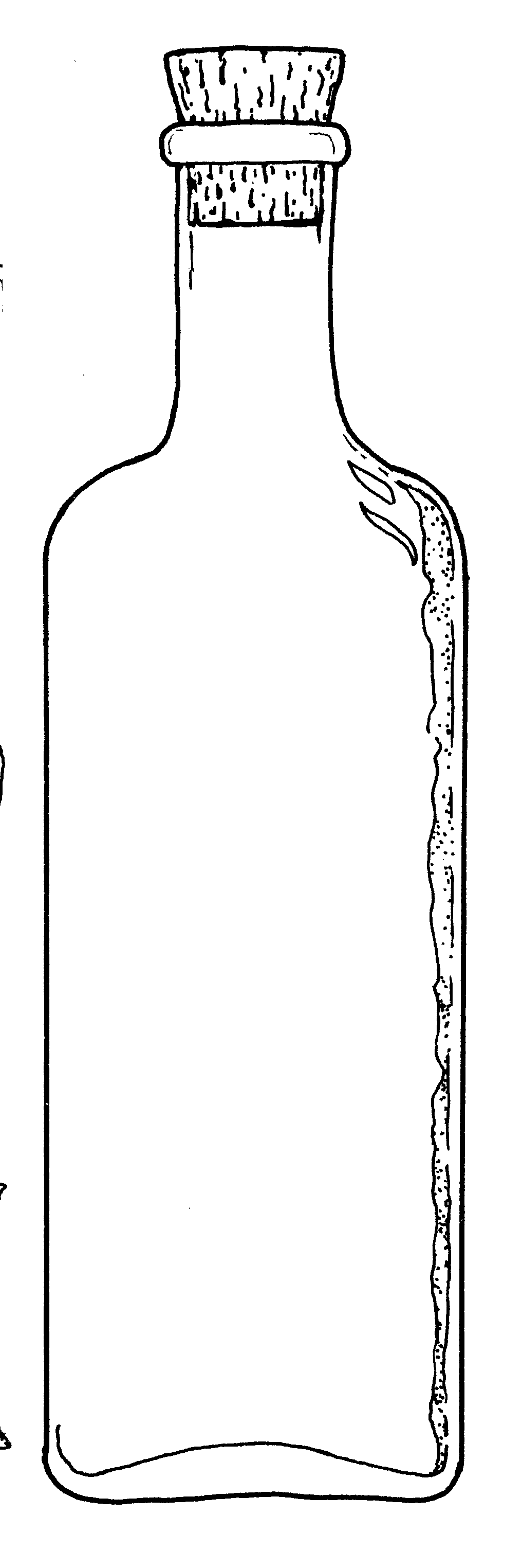 Empty Bottle Colouring Pages
