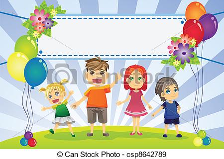 Eps Vectors Of Fun Family Banner   A Vector Illustration Of Fun Family