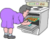 Grandma Baking Cookies For Return Address Labels
