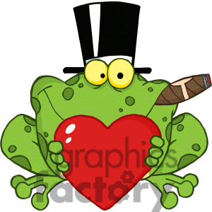     Hat And Cigar Holding A Red Heart Clipart Image Picture Art   381789