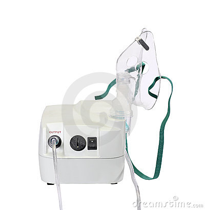 Nebulizer For Treating Respiratory Illness Isolated On White