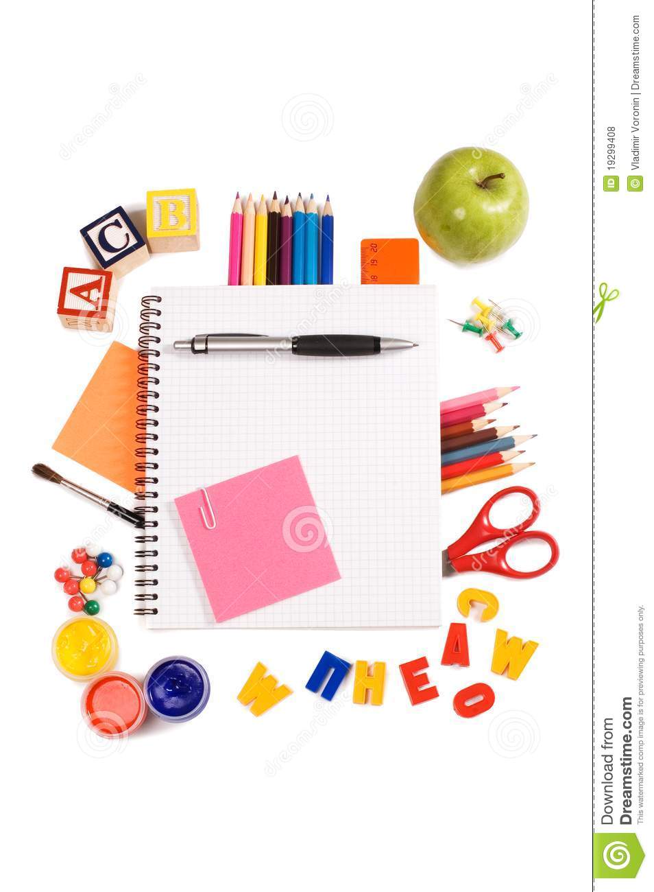 Pencils And Apple   Concept School Royalty Free Stock Photos   Image    