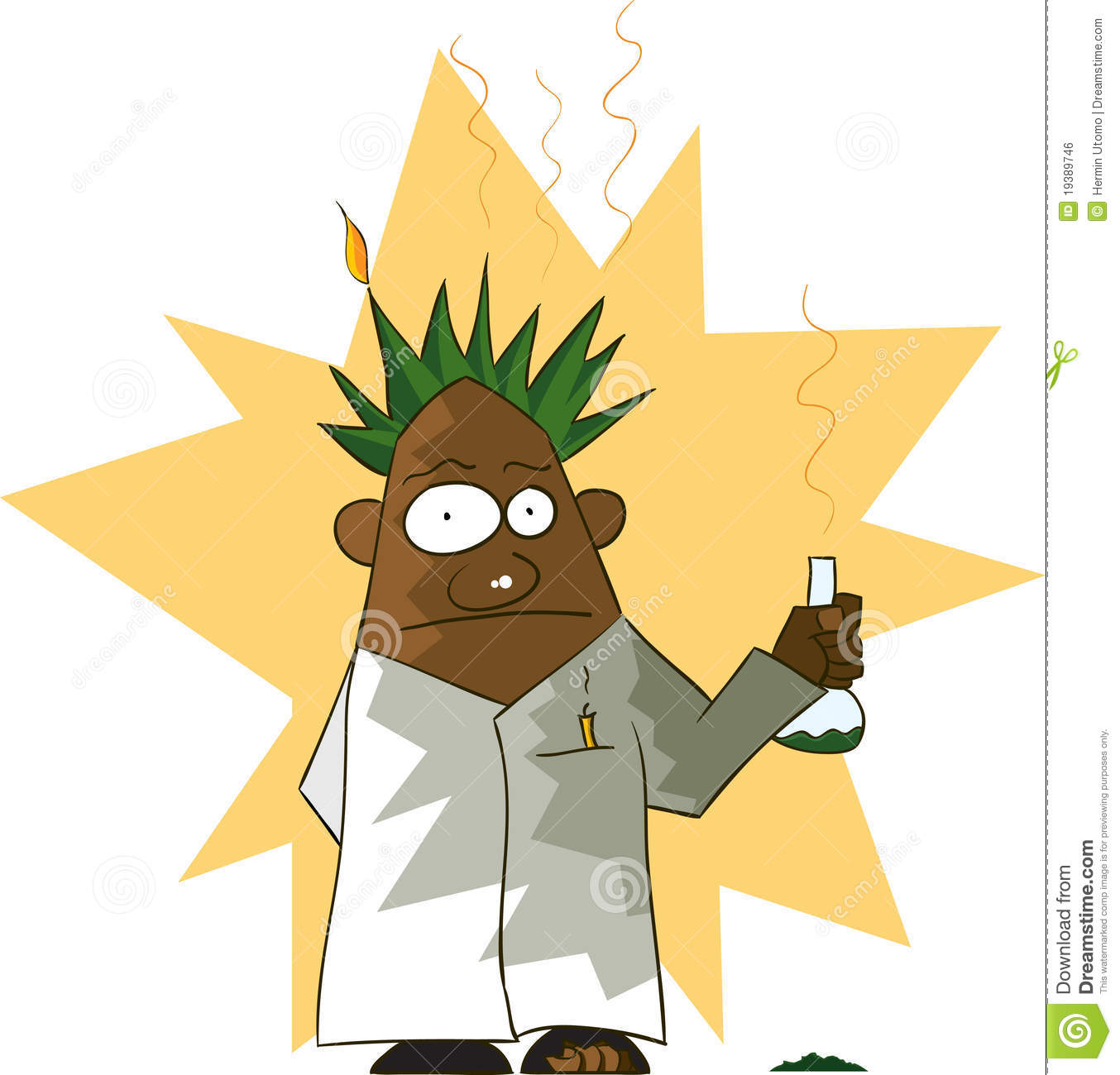 Poor Scientist Blasted By Chemical Explosion  Thankfully He S Cartoon 