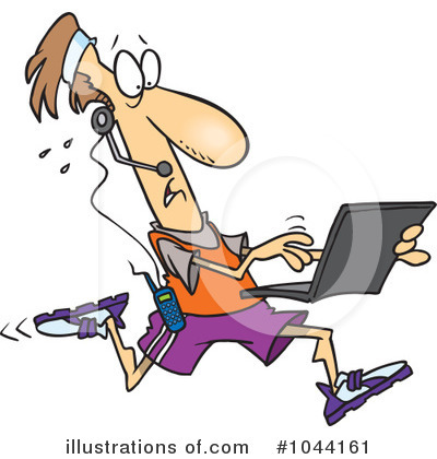 Royalty Free  Rf  Laptop Clipart Illustration By Ron Leishman   Stock
