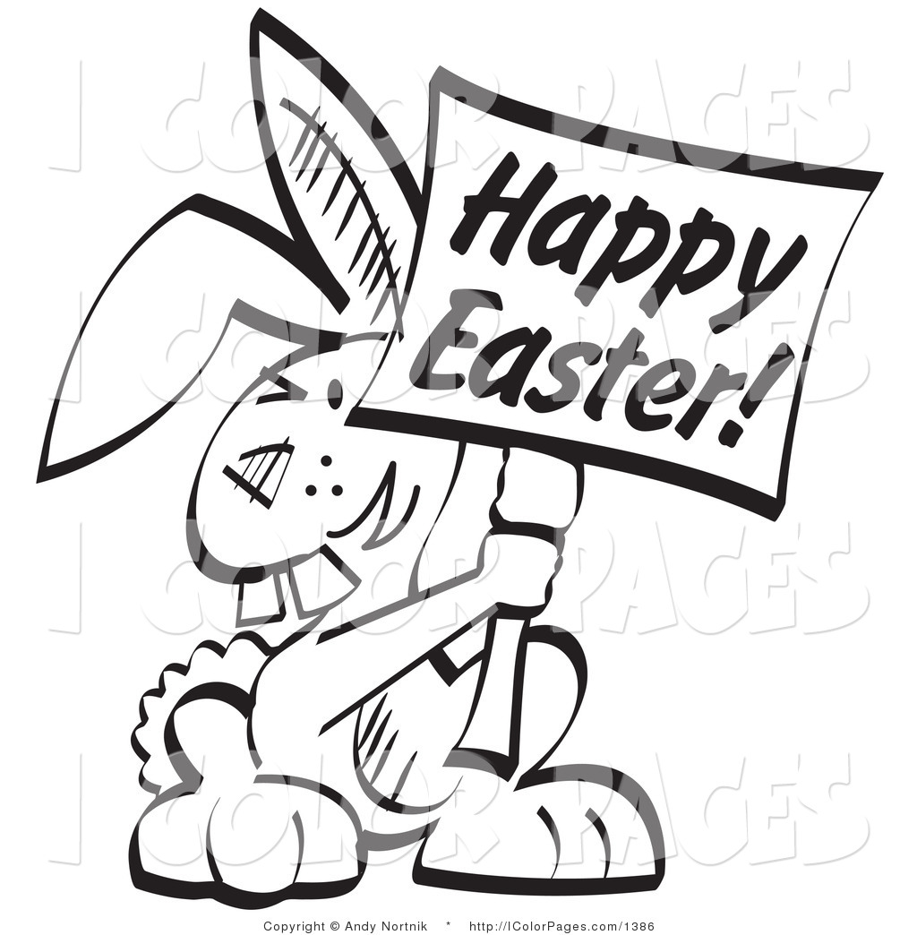 There Is 20 Easter Bunny Black And White Free Cliparts All Used For    