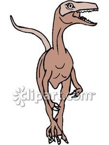 Velociraptor With Sharp Teeth   Royalty Free Clipart Picture