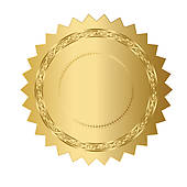 And Stock Art  1288 Gold Seal Illustration And Vector Eps Clipart