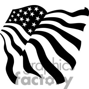 Black And White Stars And Stripes Usa Flag