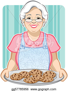 Clipart   Grandma S Cookies  Stock Illustration Gg57785956