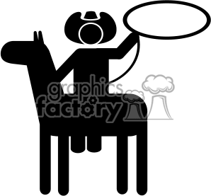 Cowboy Clipart Black And White   Clipart Panda   Free Clipart Images
