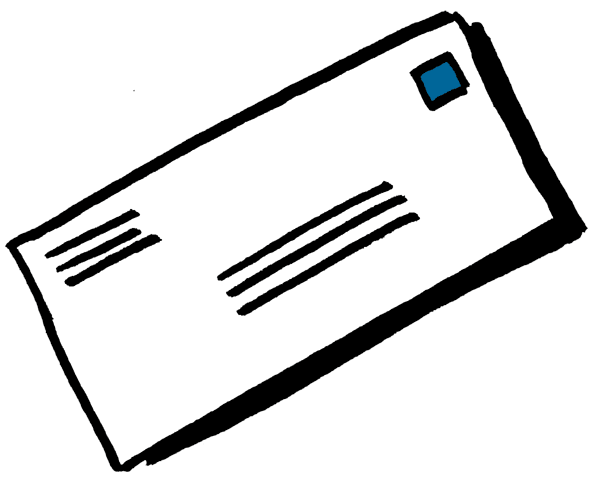 Envelope Clipart Black And White Clipart Letter Envelope
