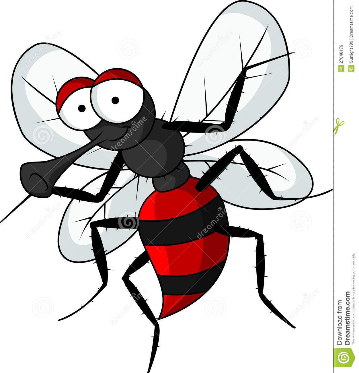 Funny Mosquito Cartoon Royalty Free Stock Images   Image  27048179