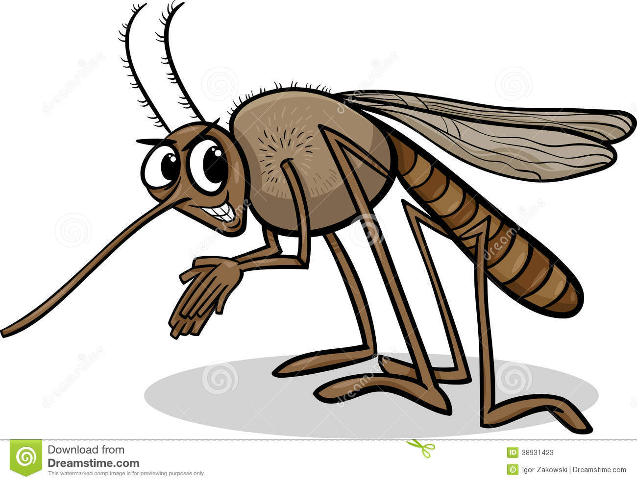 Mosquito Insect Cartoon Illustration Stock Vector   Image  38931423