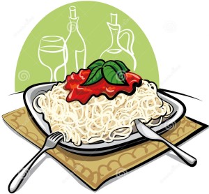 Plate Of Spaghetti Clipart Spaghetti Noodles Tomato Sauce 19030793    