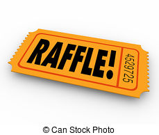 Raffle Ticket Word Enter Contest Winner Prize Drawing Stock