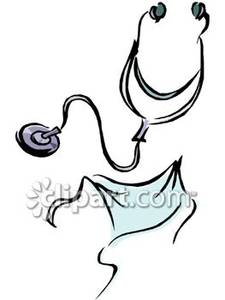 Stethoscope And A Face Shield   Royalty Free Clipart Picture
