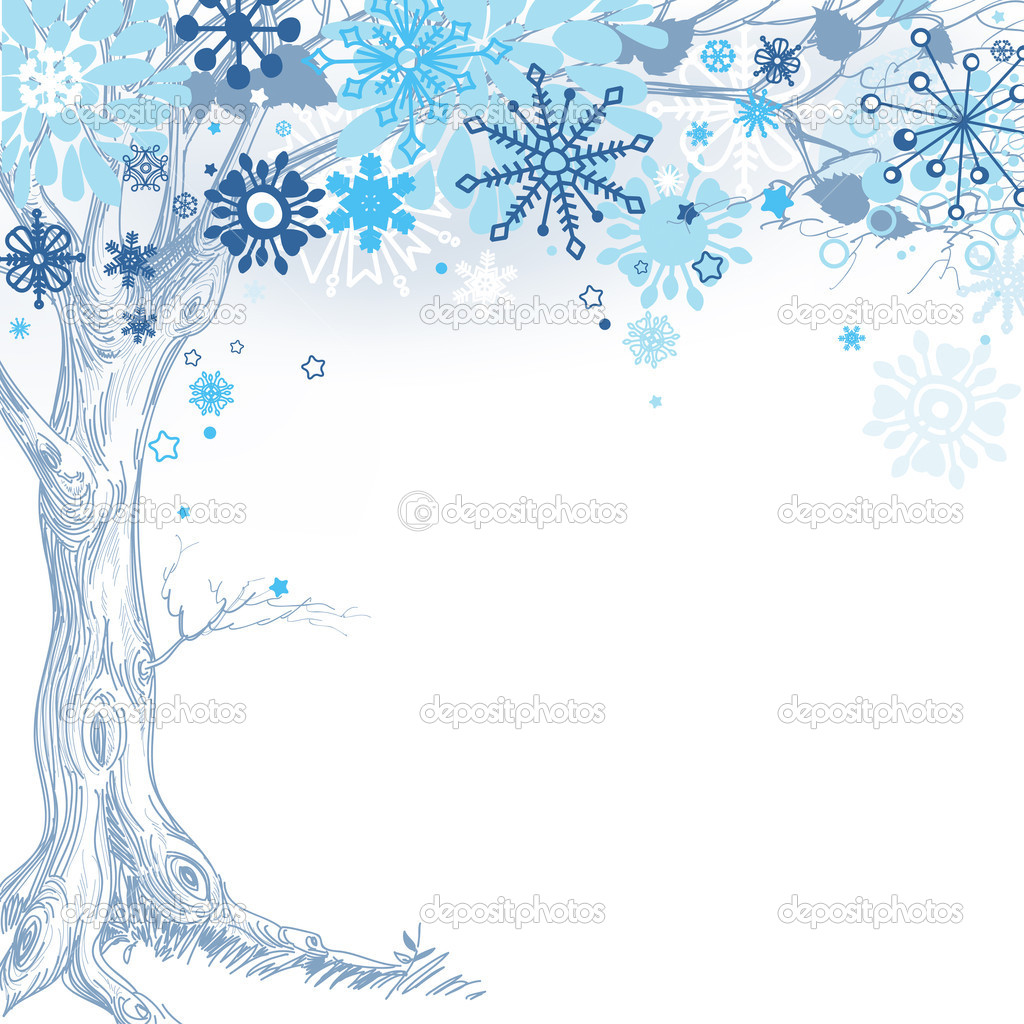 Winter Tree   Stock Vector   Danussa  7942055