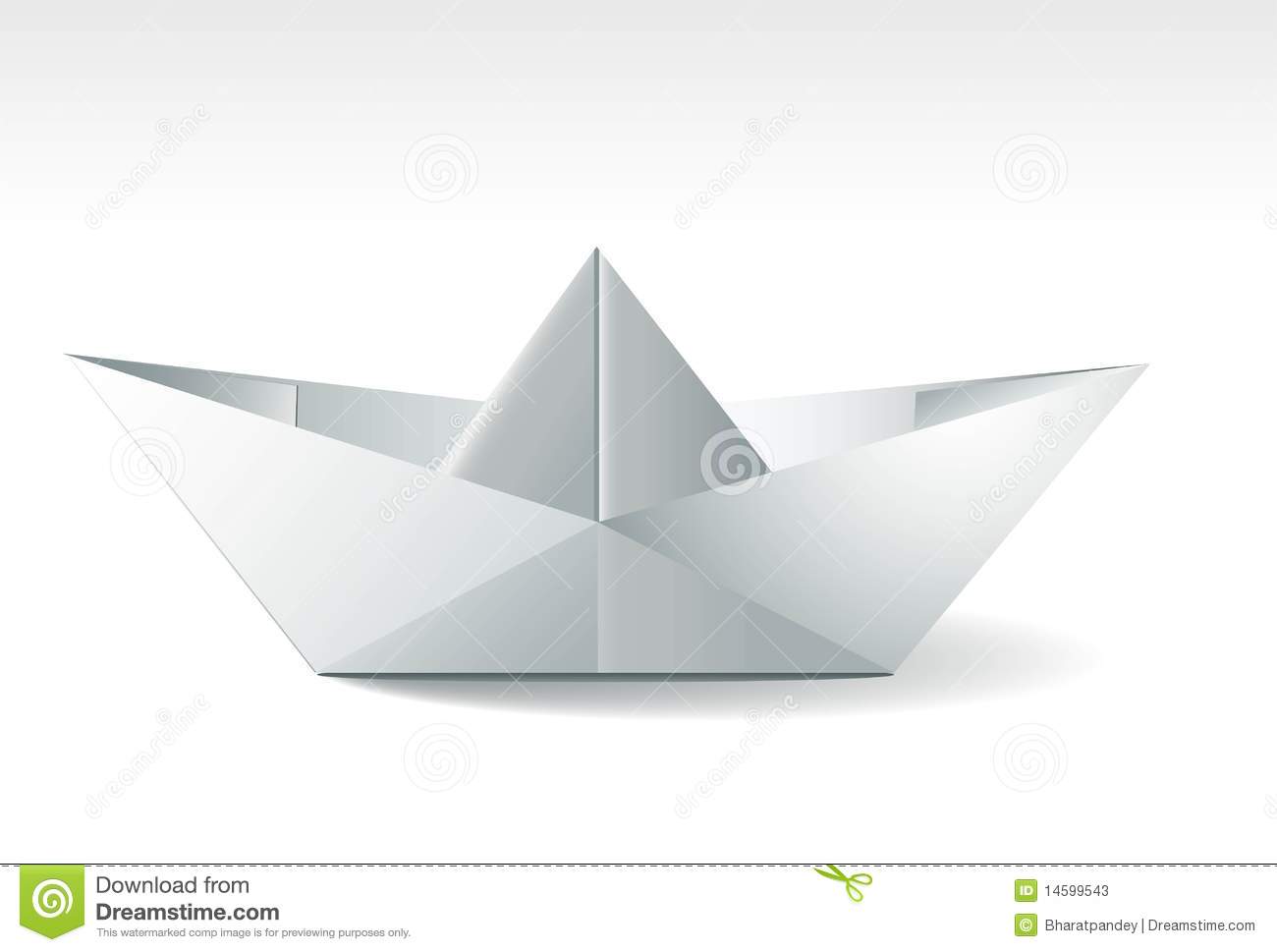 Abstract Paper Boat