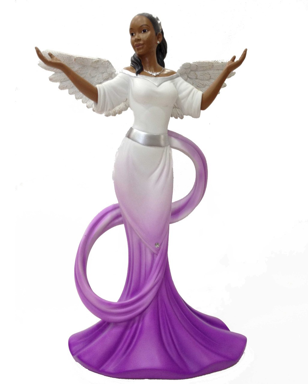 African American Angels Pictures Sash Angel In Purple  African