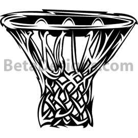 Basketball Hoop 02   Black And White