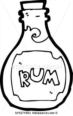 Clipart   Cartoon Rum Bottle  Fotosearch   Search Clip Art