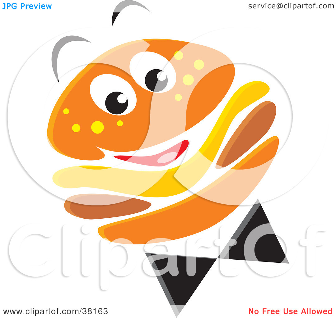 Clipart Illustration Of A Happy Cheeseburger Character By Alex Bannykh