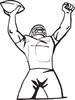 Football Clipart Images Black And White A Black And White Cartoon Of A