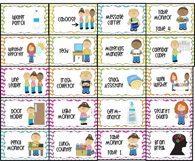 Free Classroom Job Chart Labels   Water Patrol  2  Caboose Message
