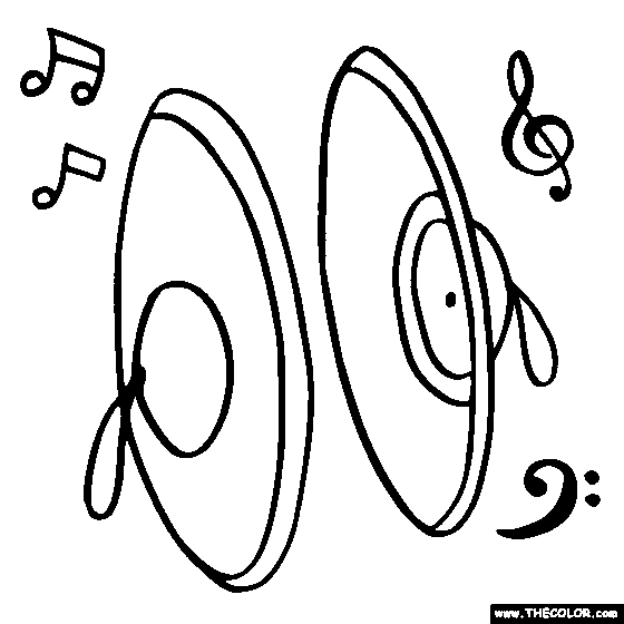 Hand Cymbals Coloring   Clipart Panda   Free Clipart Images