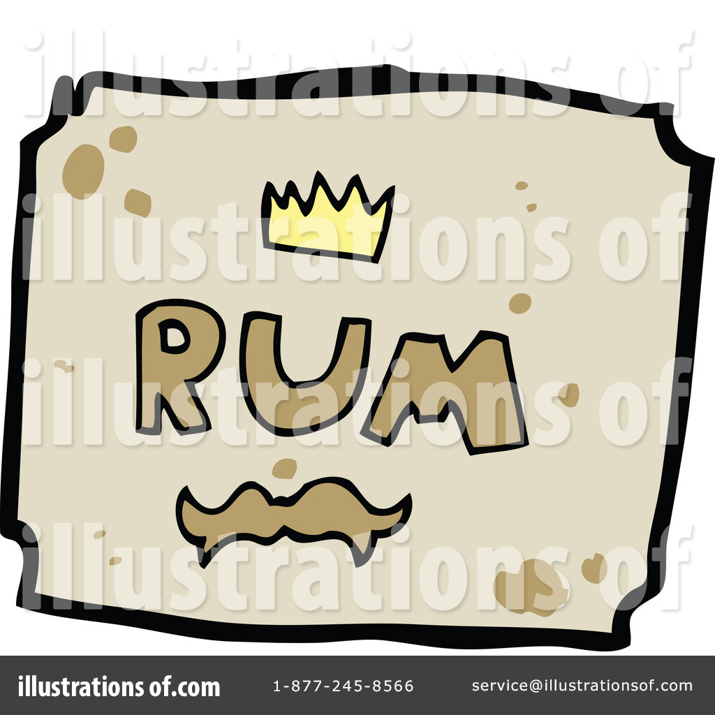 Royalty Free  Rf  Rum Label Clipart Illustration By Lineartestpilot
