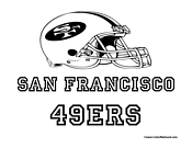 San Francisco 49ers Coloring Page