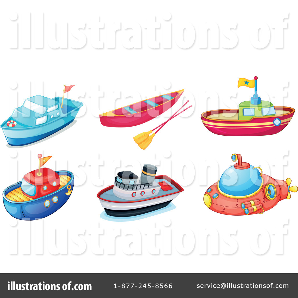 Toy Boat Clipart Royalty Free  Rf  Boat Clipart
