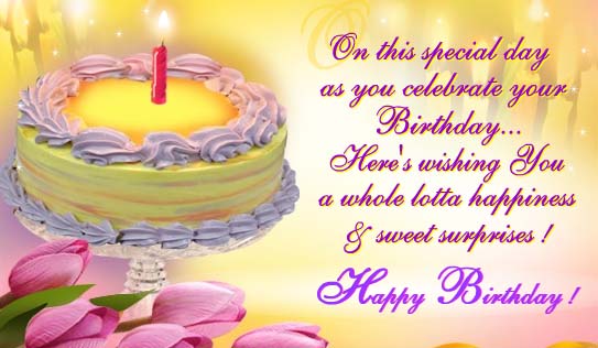 Your Birthday Sweet Saying Have A Beautiful Day Birthday Wish