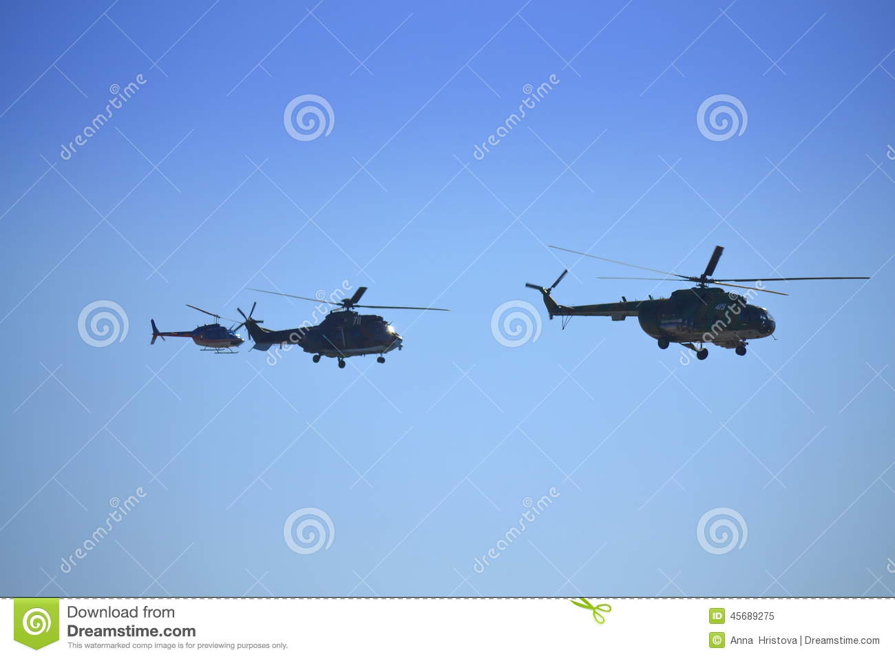 As 532 Cougar Mi 17 Bell 206 Flight Editorial Image   Image  45689275