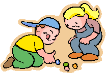 Clipart  Boy And Girl Playing With Marbles
