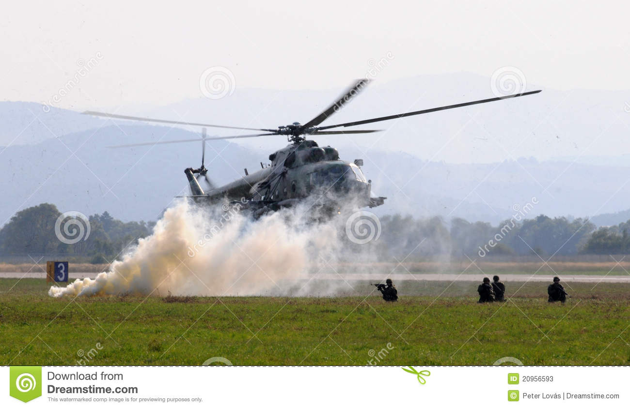 Helicopter  Mi 17   Combat Action Editorial Stock Photo   Image