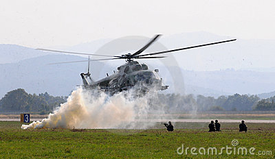 Helicopter  Mi 17   Combat Action Editorial Stock Photo   Image