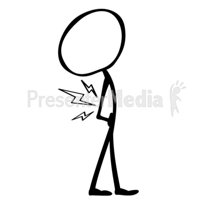 Line Figure Back Pain   Presentation Clipart   Great Clipart For