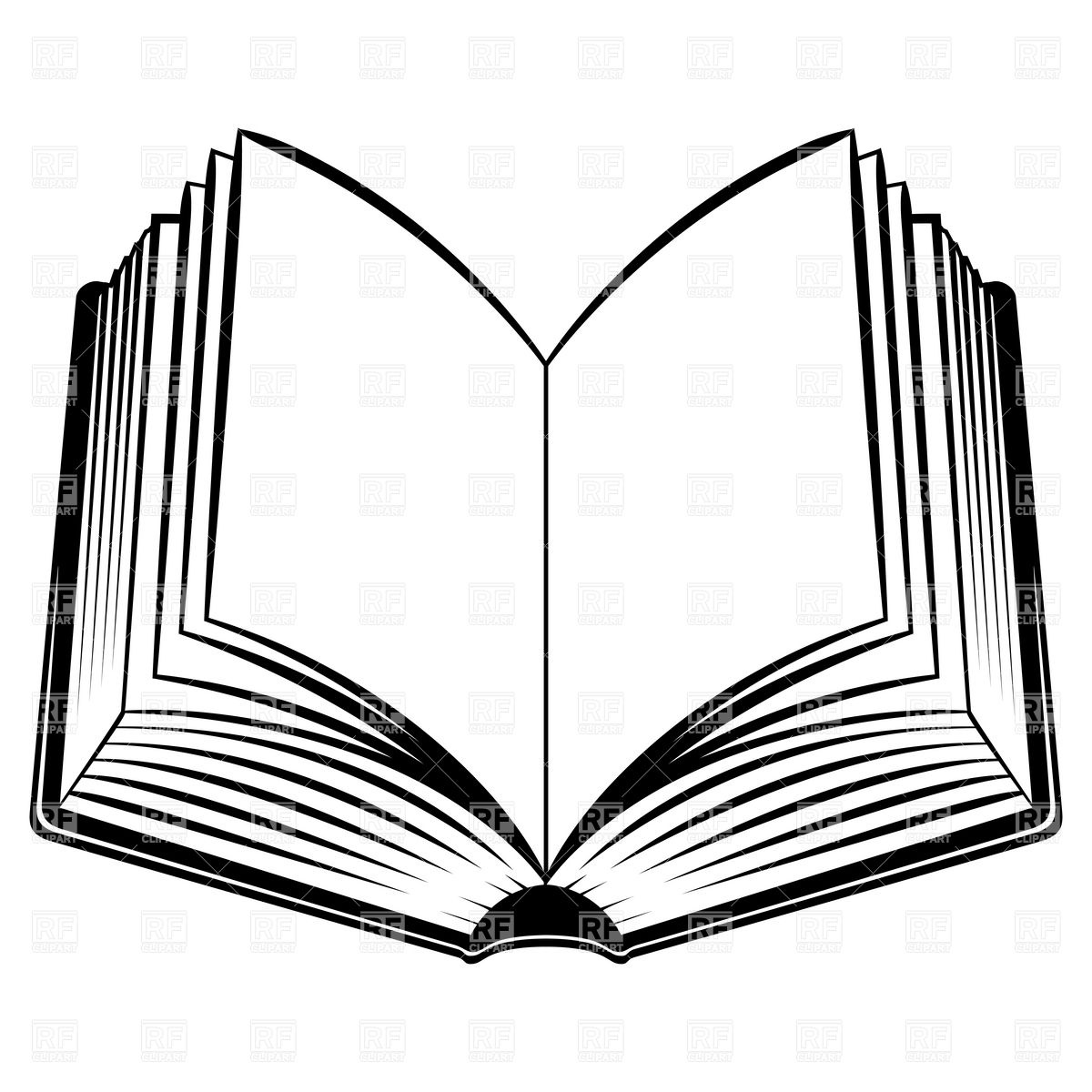 Open Book Outline Clipart   Clipart Panda   Free Clipart Images