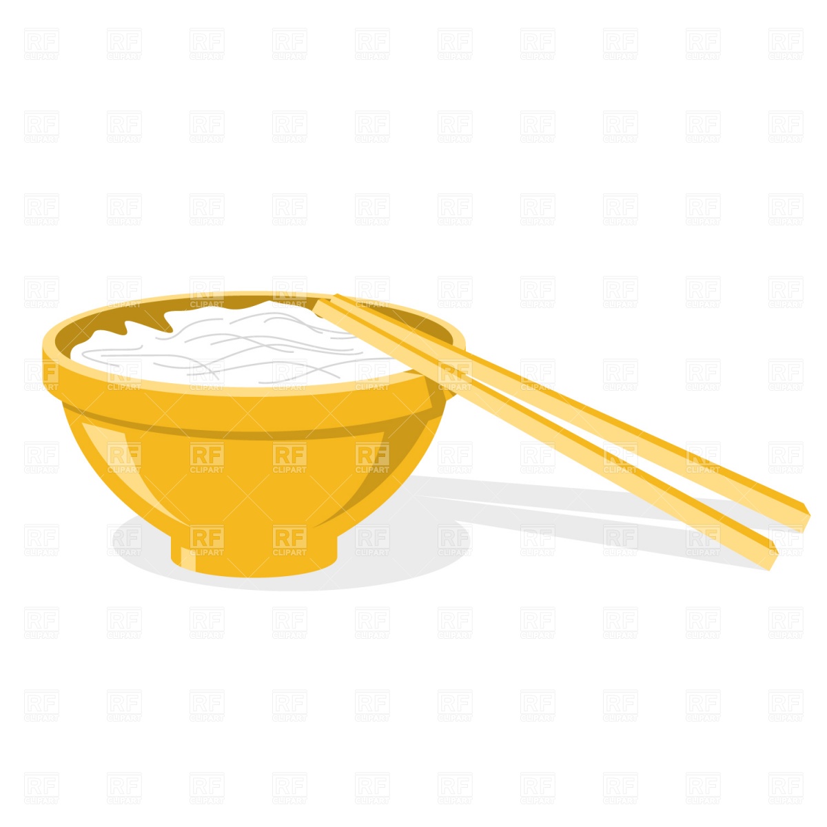 Plate With Rice Noodles Download Royalty Free Vector Clipart  Eps