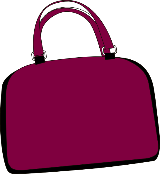 Purple Bag Clip Art At Clker Com   Vector Clip Art Online Royalty