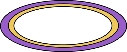 Purple Oval Rug Clip Art Image   Purple And Yellow Oval Rug