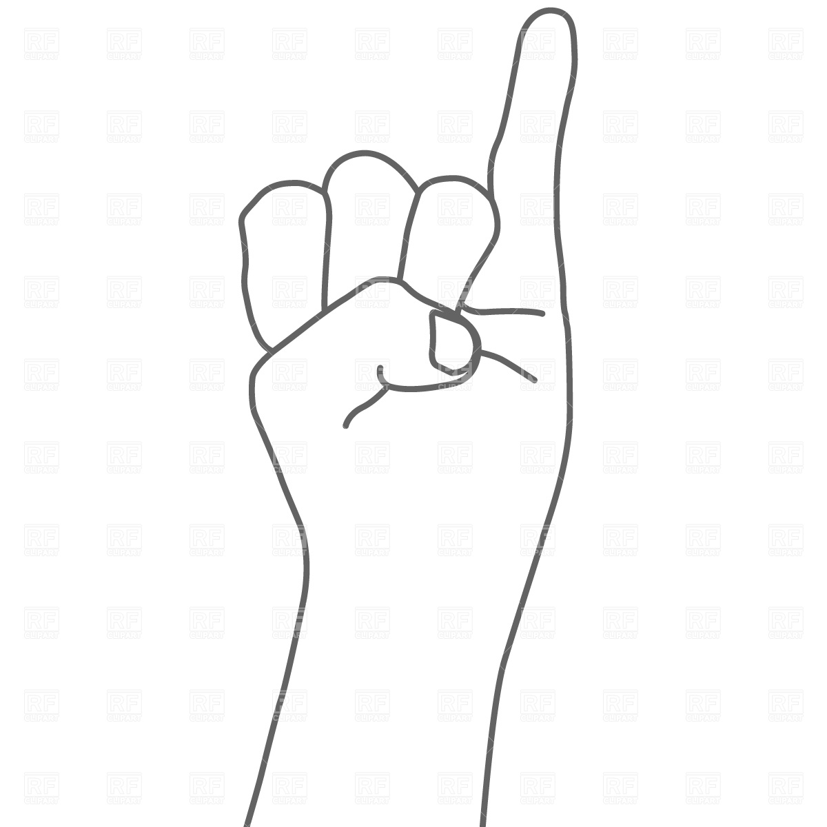 The Little Finger Sign Download Royalty Free Vector Clipart  Eps