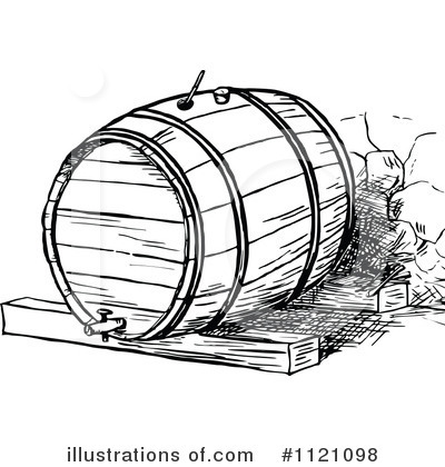 Wine Barrel Clipart  Rf  Barrel Clipart