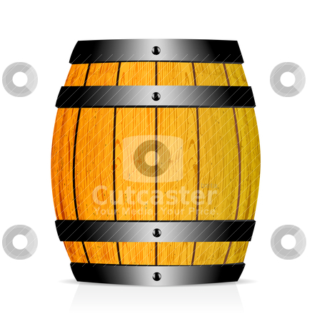 Wooden Barrel Stock Vector Clipart Wooden Barrel Vector Illustration