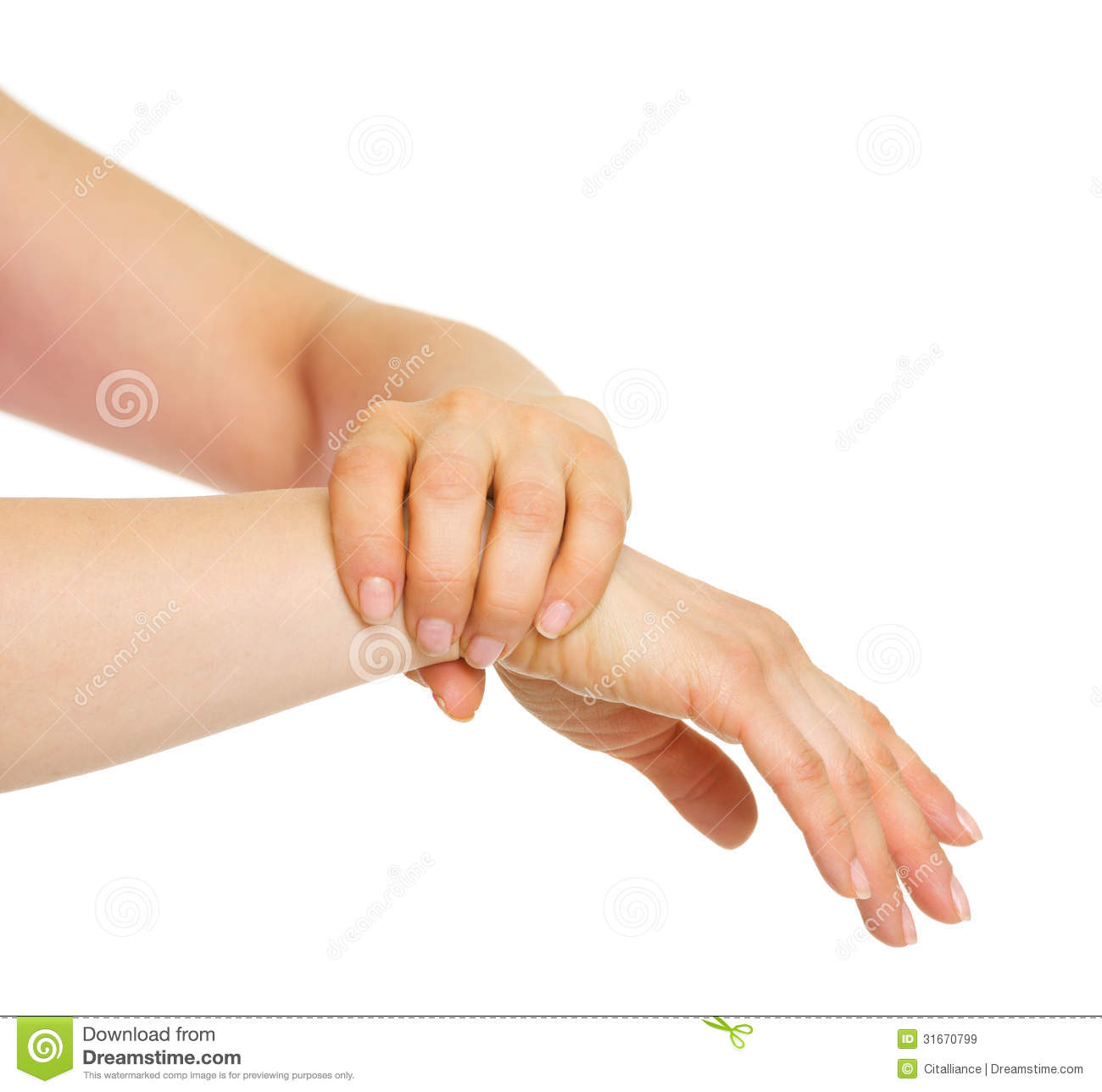 Wrist Clipart Closeup On Hand Holding Wrist