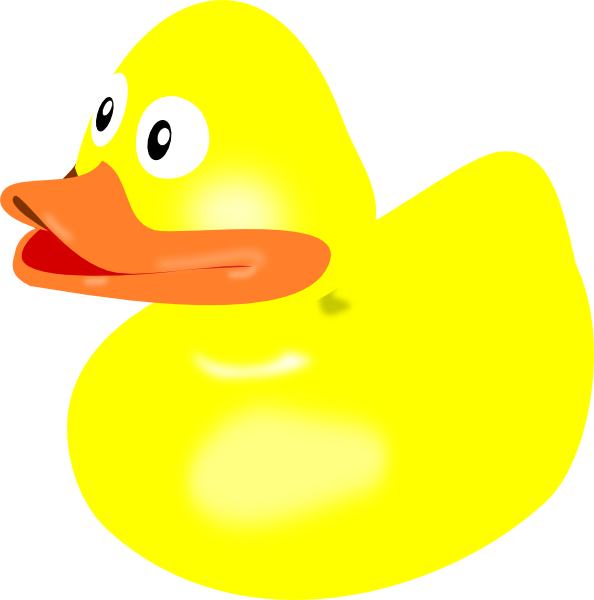 Yellow Rubber Duck Clip Art At Clker Com   Vector Clip Art Online