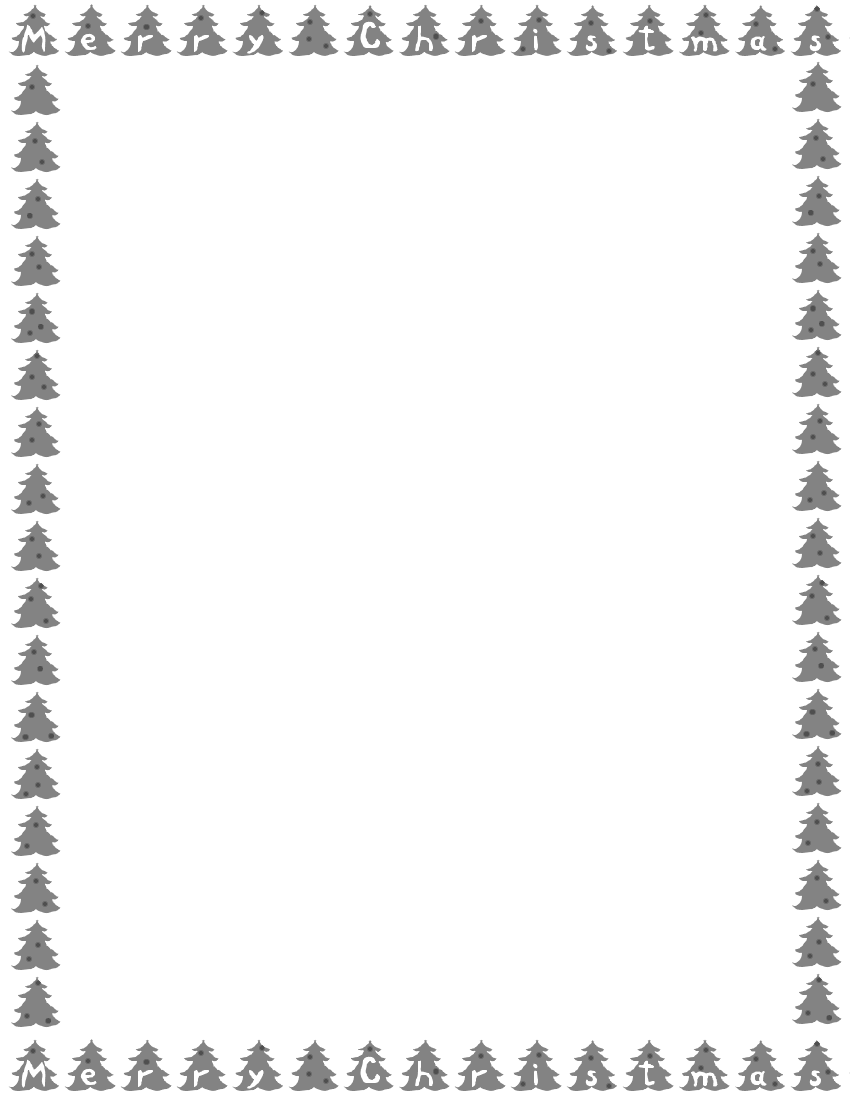 Christmas Trees Border Page   Http   Www Wpclipart Com Page Frames