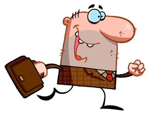 Clipart Images Happy Worker Or Employee Headed For The Office With A