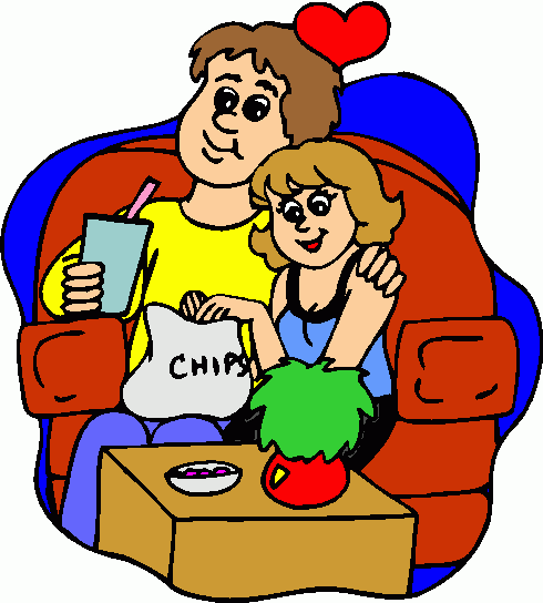 Couple Watching Tv Clipart   Couple Watching Tv Clip Art